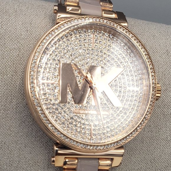Michael Kors Sofie Rose Gold Tone Bracelet Watch - Picture 9 of 13